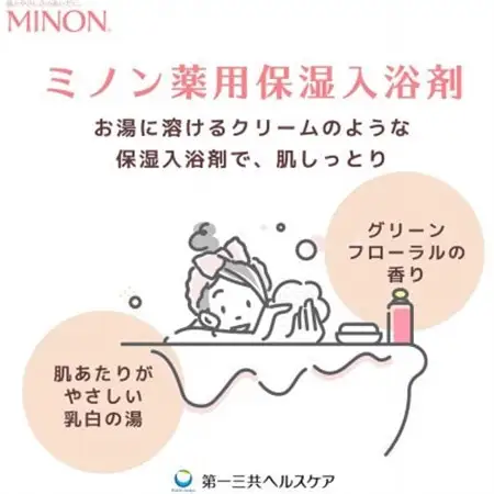 ミノン薬用保湿入浴剤 本体480mL×1本【1711681】