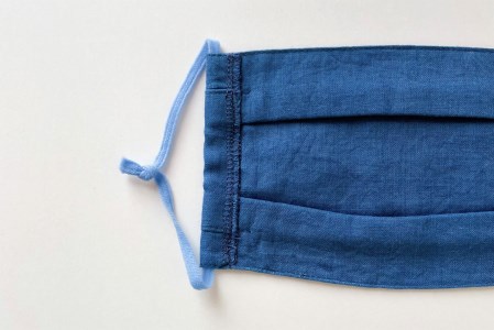 あまべ藍ガーゼマスク（レギュラーサイズ）１枚＋あまべ藍マスクインナー３枚セット