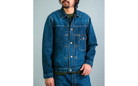 14ozセルヴィッチデニム　1stタイプジャケット インディゴブルー　【サイズ：3】