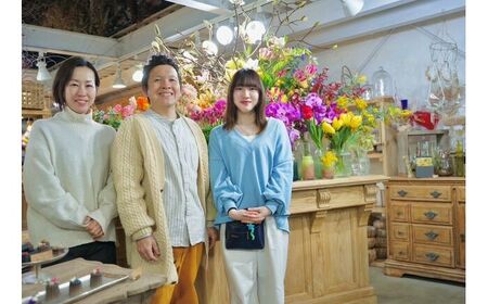 【定期便12回】ブルースター花束初回花瓶付き  / ブルースター お花 フラワー 青い花 高知県産 定期便 希少品種 サムシングブルー リビング インテリア 切り花 花瓶付き 癒やし ギフト【株式会社tomoni】[ATCG049]