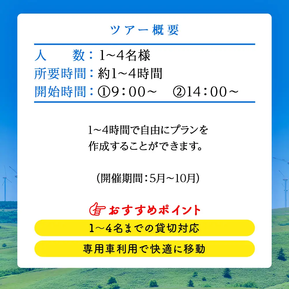 貸切オリジナルプライベートガイドツアー(1～5名まで)
