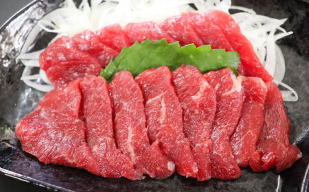 【全3回定期便】純国産馬 赤身馬刺し 計約140g (約70g×2個) / ばさし 馬刺 あかみ 熊本馬刺し 熊本県 菊陽町【株式会社古閑ファーム】[BHDF030]