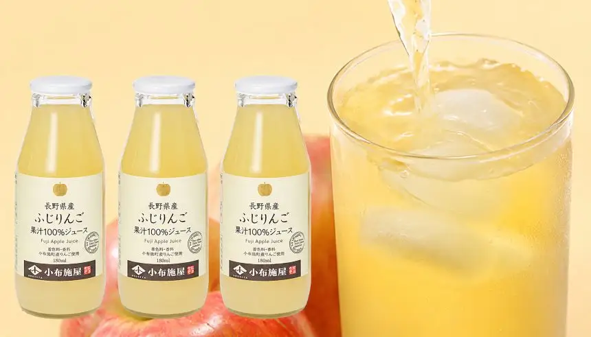 旬のりんご 約1.8kg 6～8個 ＆ りんごジュース 180ml × 3本セット［小布施屋］ ［A-525］