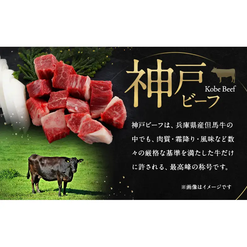 神戸ビーフ 訳あり 不揃い 部位ミックス サイコロステーキ 500g 淡路島産 神戸牛 黒毛和牛 牛肉 焼肉 肉 霜降り 冷凍 バーベキュー アウトドア ギフト 記念日 誕生日 淡路島 洲本市