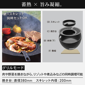 ピザ窯 PIZZA EGG 『うずら』 アウトドア コンパクト オーブン グリル キャンプ ピザ ソロキャン BBQ バーベキュー 鋳物 調理器具 屋外調理 スキレット ハイキャスト 埼玉県羽生市