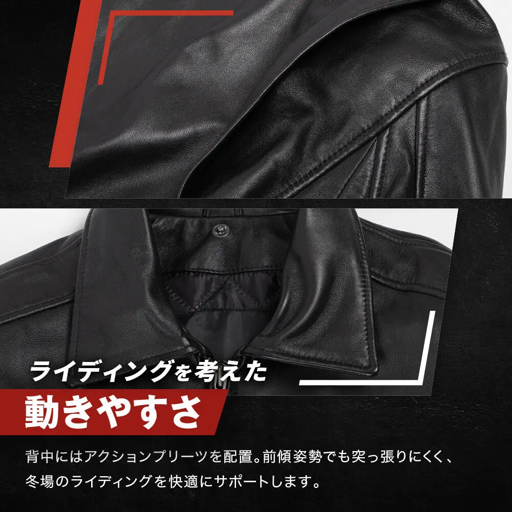 【デグナー】シープレザーフライトジャケット[25WJ-4] Lサイズ｜京都 バイクギア 人気ブランド ジャケット バイク
