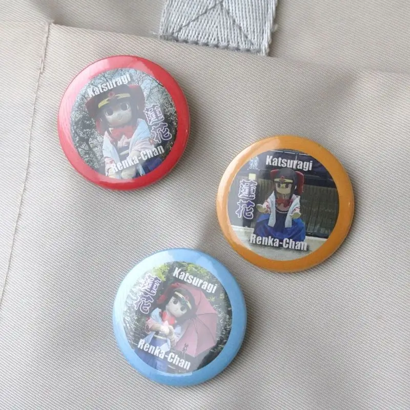 蓮花ちゃん 缶バッジセットC（12個入） ／ ゆるキャラ ご当地キャラ グッズ マスコット コレクション 奈良県 葛城市【kckk004】