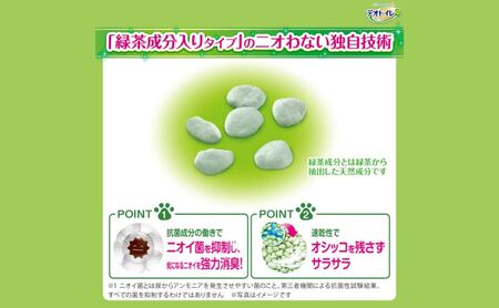 猫 トイレ デオトイレ 4L×4袋 緑茶成分入り消臭・抗菌サンド 静岡県 島田市