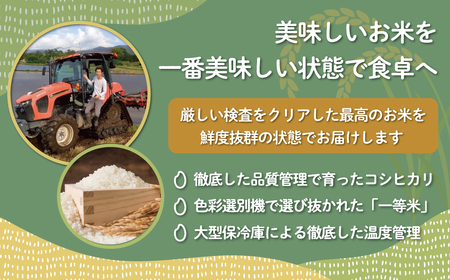 【10月中旬以降発送/令和8年産 新米】【6カ月定期便】【福島会津産】雪の恵み米こしひかり5kg×6回 KBAJ003