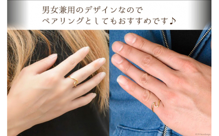 k18 波 リング 10号 [シエロ 山梨県 中央市21470916-f] ハワイアン イエローゴールド ウェーブ 地金リング 波 華奢 18k 18金 スクロール ハワイ ユニセックス 男女兼用 No.11300y-wr