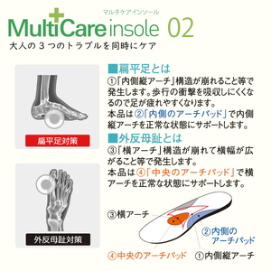 【株式会社 村井】マルチケアインソール 02【M】