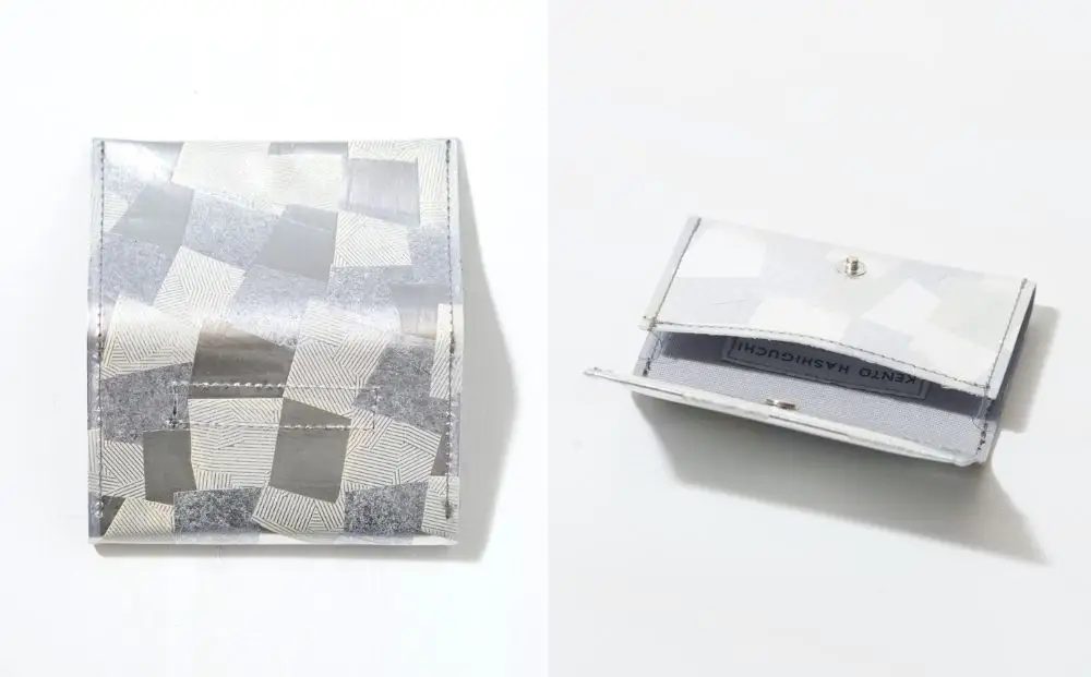 【KENTO HASHIGUCHI×京都西陣織】銀引箔 30枚カードケース(マチあり)｜京都 カードケース 工芸品 人気 ブランド