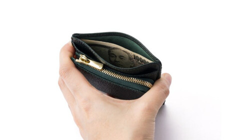 【藤巻百貨店】BAGGY PORT 黒桟革ミニ財布  藤巻限定モデル（ブラック） / 財布 ミニ財布 姫路黒桟革 バギーポート 藤巻百貨店 黒桟革 革の黒ダイヤ 千葉県 東庄町