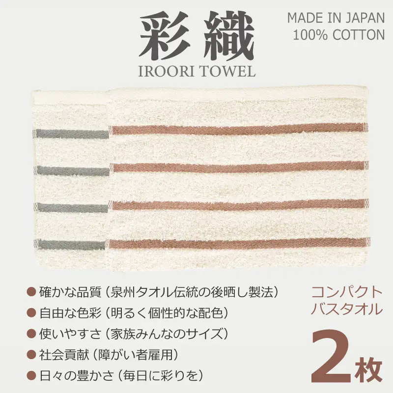 ALOHASコンパクトバスタオル2枚セット
