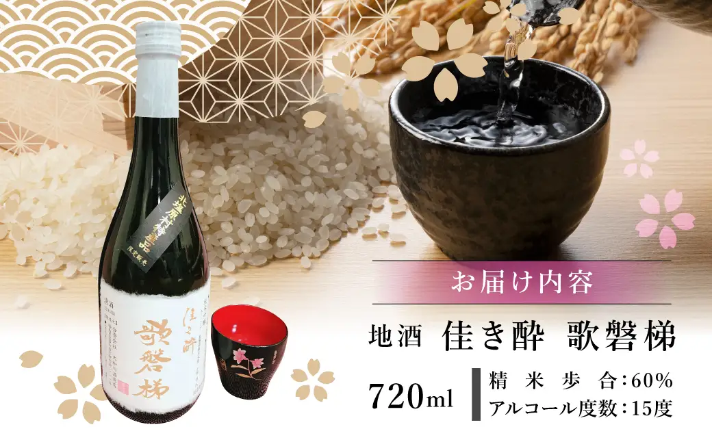 【6ヵ月定期便】地酒「佳き酔 歌磐梯」 KBM013