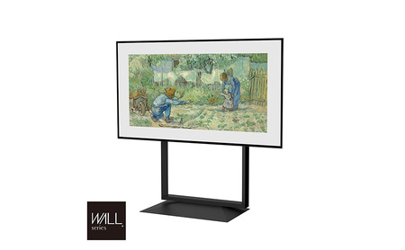 WALL インテリアテレビスタンド FRAMESTAND テレビスタンド 80インチ対応 首振り 壁寄せ スタイリッシュ デザイン スリム 東京都 大田区 ウォールナット
