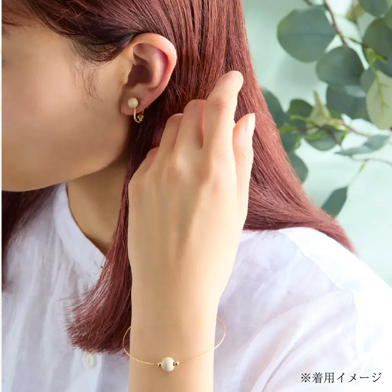 うるしの イヤリングセット　白　wa110　うるし　イヤリング