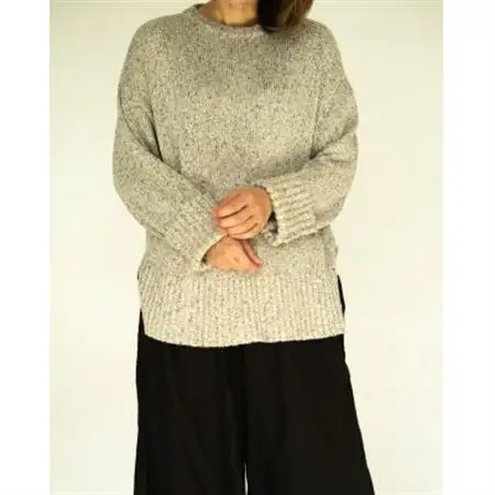【ezu】color field sweater sougen /天然繊維◆草原◆Mサイズ【1720348】