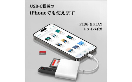 Hanx-Tech USB-C SDカードリーダー HT-CS55WY AOP0037