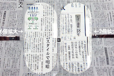 今までにない天使の掛け心地！眉骨で支える拡大鏡「さばえルーペ」ピンクゴールド 2.0倍