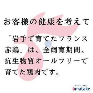 岩手で育てたフランス赤鶏 鶏むね ひき肉 500g 1袋