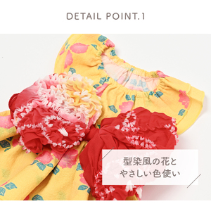 サンドレス浴衣 朝夢見花 浴衣風 祭り 和風 夏 かわいいドッグウェア 【ココアトワ(cocoAtoi)】 Ｌ