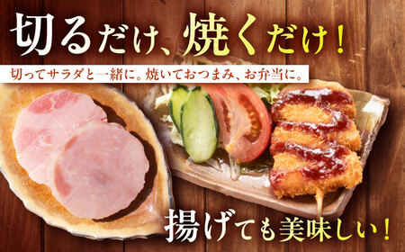 白川ハム プレスハム 2本セット 計760g / 豚肉 モモ肉 ハム セット 白川町 / 白川町農業開発[AWAH031]