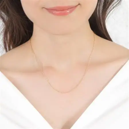 【山梨県】【ジュエリー】K18 screw/スクリュー 1.2mmネックレス【配送不可地域：離島・沖縄県】【1652446】