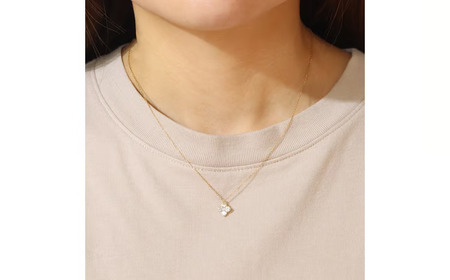 K18 0.50ct フラワーダイヤモンドペンダント 山梨県 甲斐市 BQ-180