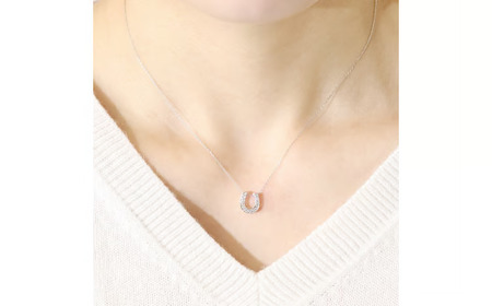 プラチナ 0.12ct 馬蹄ダイヤモンドペンダント 山梨県 甲斐市 BQ-181