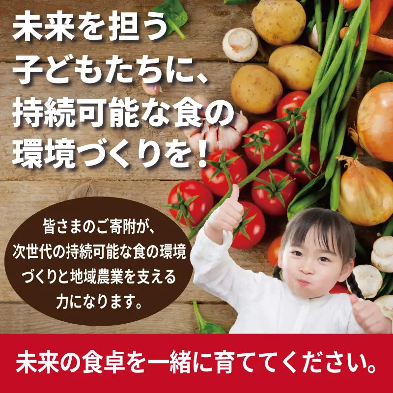 【返礼品なし】SDGs持続可能な食の環境づくり！オーガニック給食と地産地消 推進応援寄附（大阪府泉佐野市）