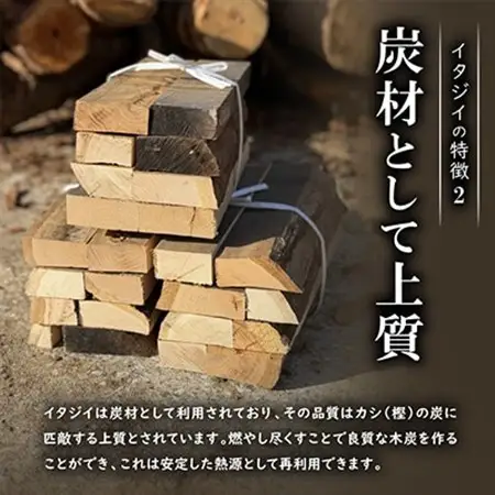 広葉樹 国頭産イタジイの薪 約5kg(1束8枚)【1720373】