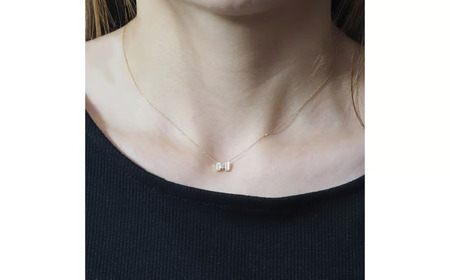 K18 0.15ct H字ネックレス 山梨県 甲斐市 BQ-192 