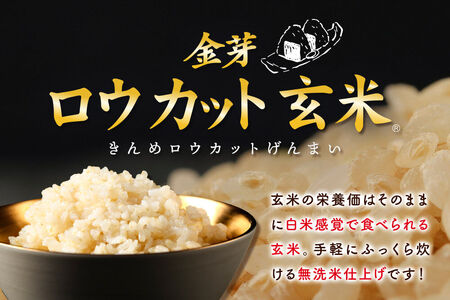 【令和7年産 玄米】金芽ロウカット玄米 無洗米 サキホコレ 8kg（4kg×2袋） 玄米の栄養と白米の食べやすさを両立させた玄米  炊きやすい 食べやすい 栄養を摂りやすい