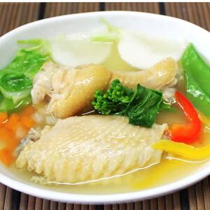 福島ブランド鶏 川俣シャモ 地鶏ご飯2合用&ポトフセット  FAF-0092