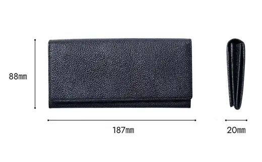 【 黒桟革 】 長財布 （ 緑 ） 財布 生活用品 小物 牛革 革 革製品 収納 収納品 なめしの技術 漆塗りの技術 革の黒ダイヤ 天然皮革 国産黒毛和