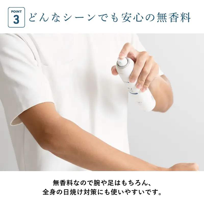 ノンケミカル UVスプレー 医薬部外品 日焼け止め 130ｇ 3本セット