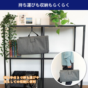 折りたたみ式椅子用ヒーター　グレー　UHM-KDR02GY