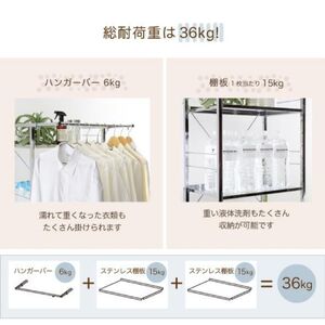 ステンレス棚 頑丈洗濯機ラック smart 棚2段 YGL-1080 燕三条 川口工器
