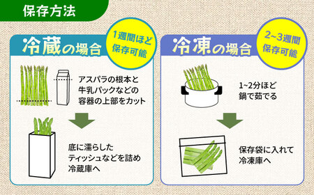 【先行予約】モーモーアスパラ 夏芽 2L 1.2kg（6月上旬から順次発送） 酪農 牧場 こだわり アスパラガス おすすめ 大分県　日田市 / 株式会社本川牧場[ARAI039]