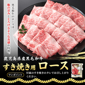 No.1361 黒毛和牛すき焼き・黒豚しゃぶしゃぶセット(合計1kg！黒毛和牛すき焼き用500g・黒豚しゃぶしゃぶ用500g) 国産 九州産 鹿児島県産 牛肉 豚肉 黒毛和牛 和牛 お肉 おかず ステーキ ロース 冷凍 【NBフード】