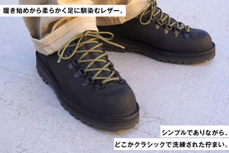 DANNER 紳士靴 マウントリッヂ ロー BLACK【25.0cm】 [STUMPTOWN渋谷店 石川県 志賀町 sk17jkf70292-2]