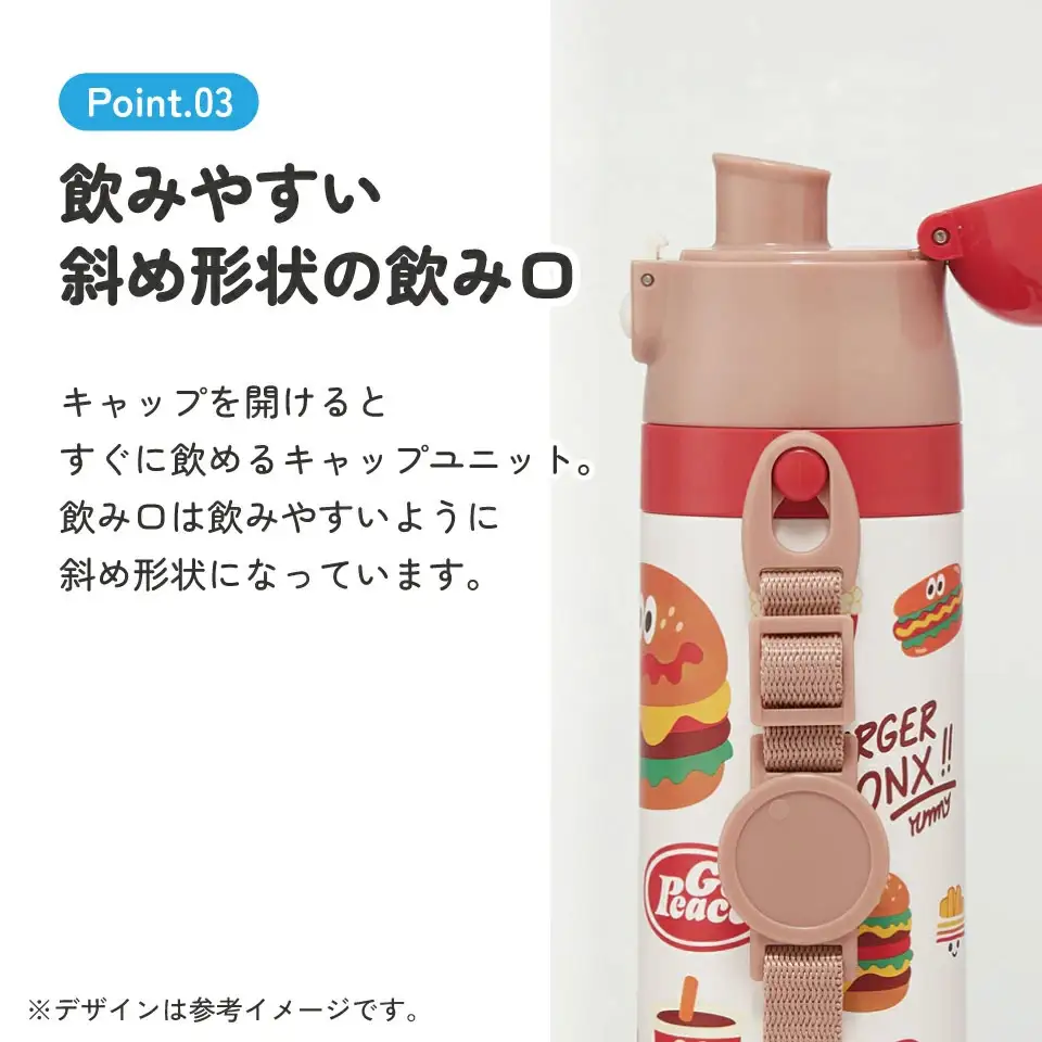 直飲み ダイレクト ステンレスボトル 470ml SDC4 バーガーコンクス 奈良県奈良市 skt054 スケーター 725623