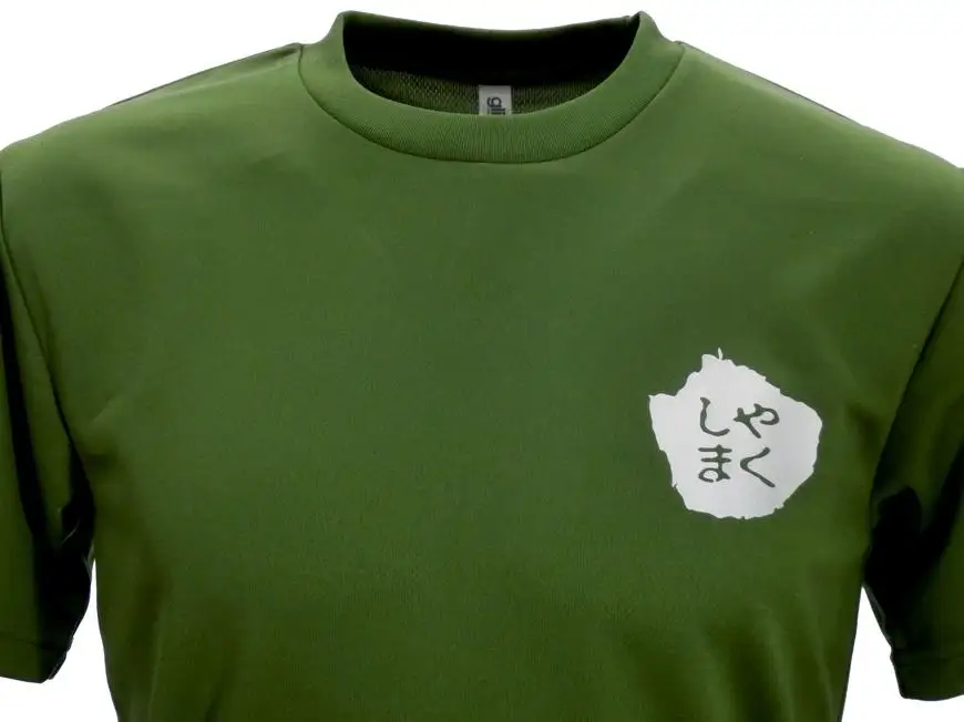 やくＴ（屋久島Ｔシャツ）・敬天愛山＜オリーブ／サイズL＞