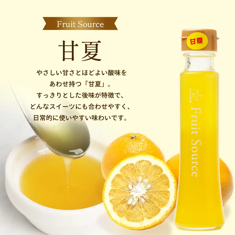 たっぷり！旬のフルーツソース３種セット（辺塚だいだい、パッションフルーツ、甘夏）125g×3本 NK-5｜フルーツ ソース 果物 新鮮 柑橘 辺塚だいだい へつか パッションフルーツ 甘夏 希少 シロップ 紅茶 アクセント アレンジ 鹿児島県 南大隅町 産地直送