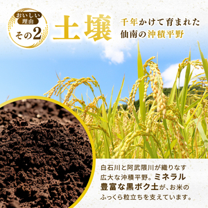 ひとめぼれ 定期便2回/5kg×1袋 令和8年産 新米 先行予約 宮城県産 米 精米 白米