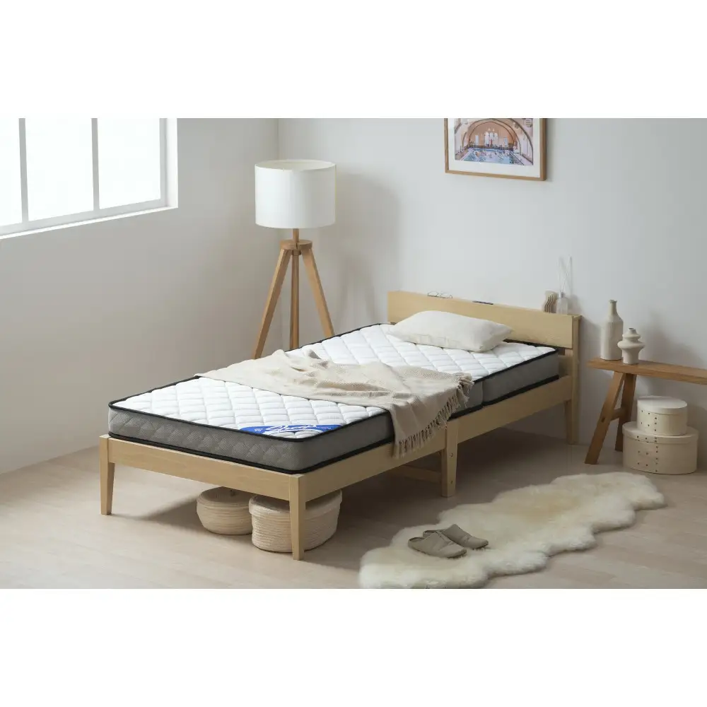 三つ折りポケットコイルマットレス １１ｃｍ PMTS11HR-3S ホワイト