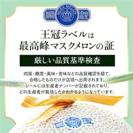 マスクメロンの最高峰 クラウンメロン 山等級  1.2kg前後×2玉【配送不可地域：離島・北海道・沖縄県】【1596746】