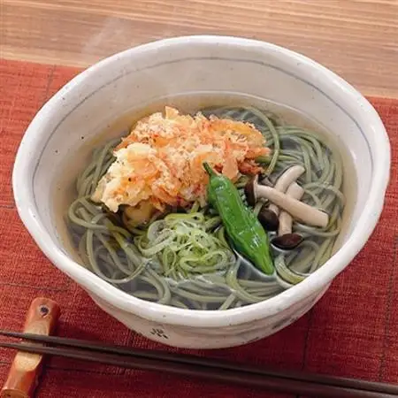池島 手折り銘茶そば詰め合わせ(8食入・つゆ付)ギフト箱 M-8【配送不可地域：離島・沖縄県】【1606147】