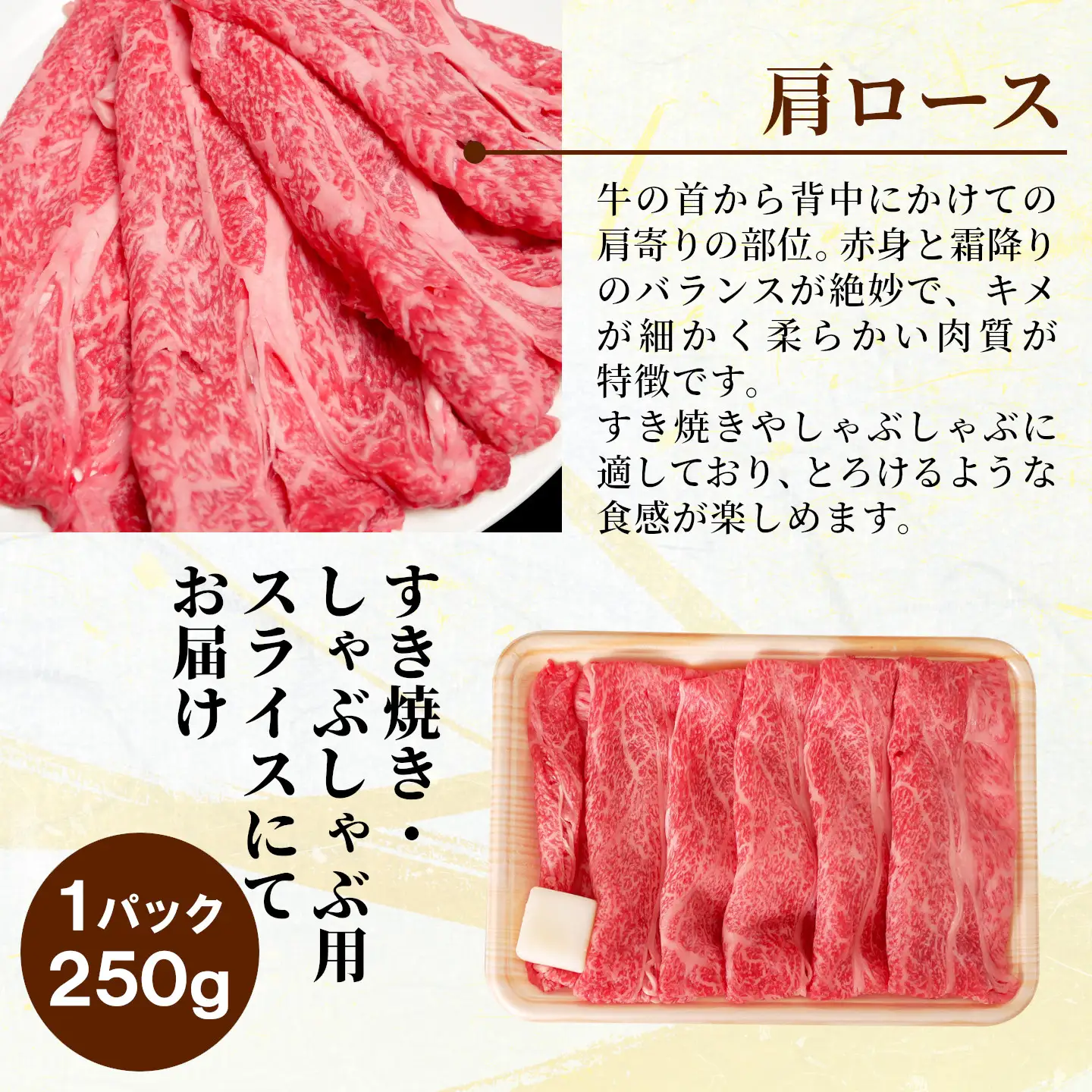 【5営業日以内発送】飛騨牛 肩ローススライス 250g すき焼き しゃぶしゃぶ 霜降り 黒毛和牛 肉のひぐち